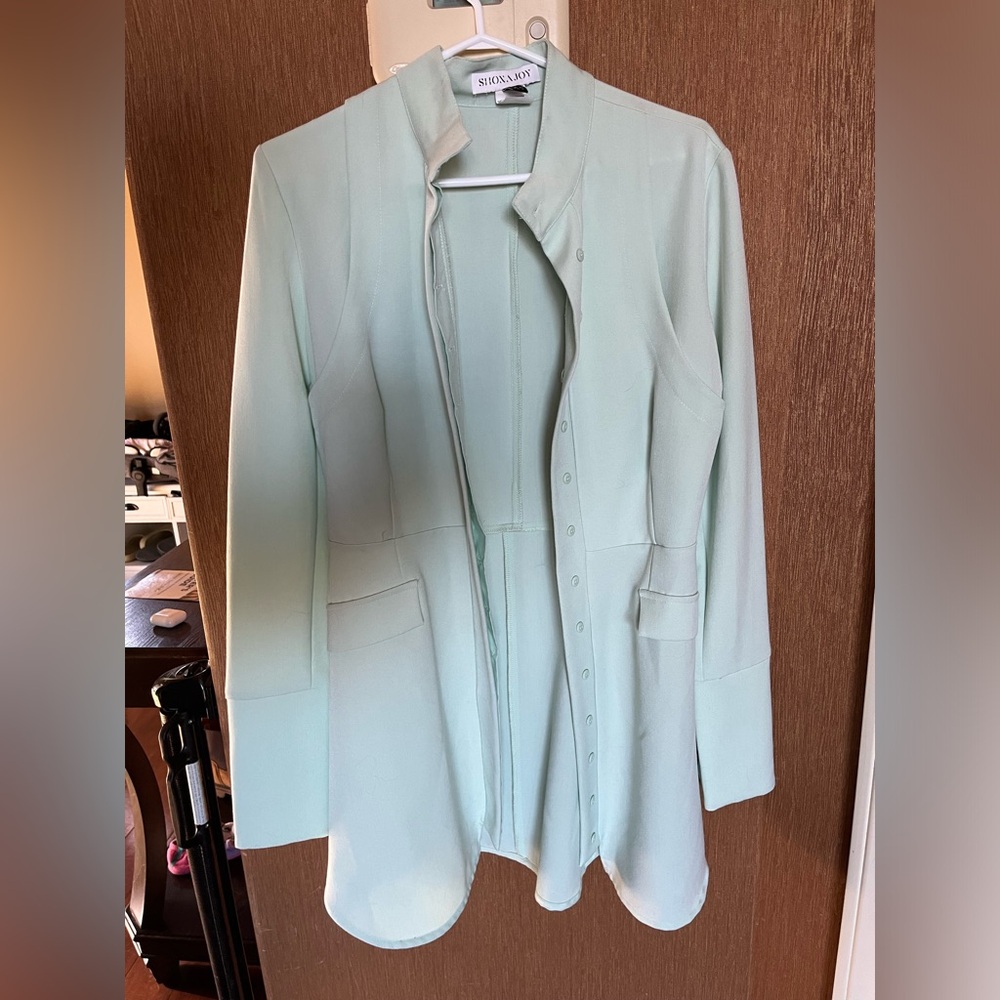 Pale green coat